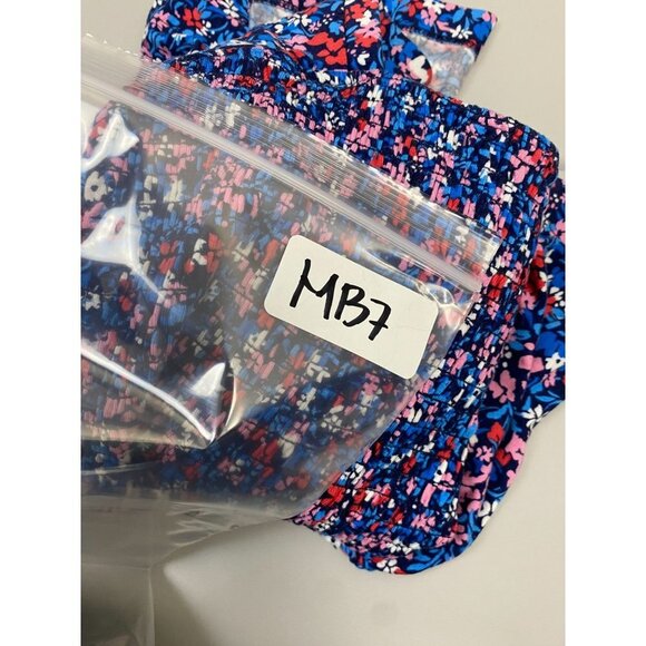 Draper James Floral Smocked babydoll top Blouse Womens sz XS Purple square neck - Picture 4 of 10